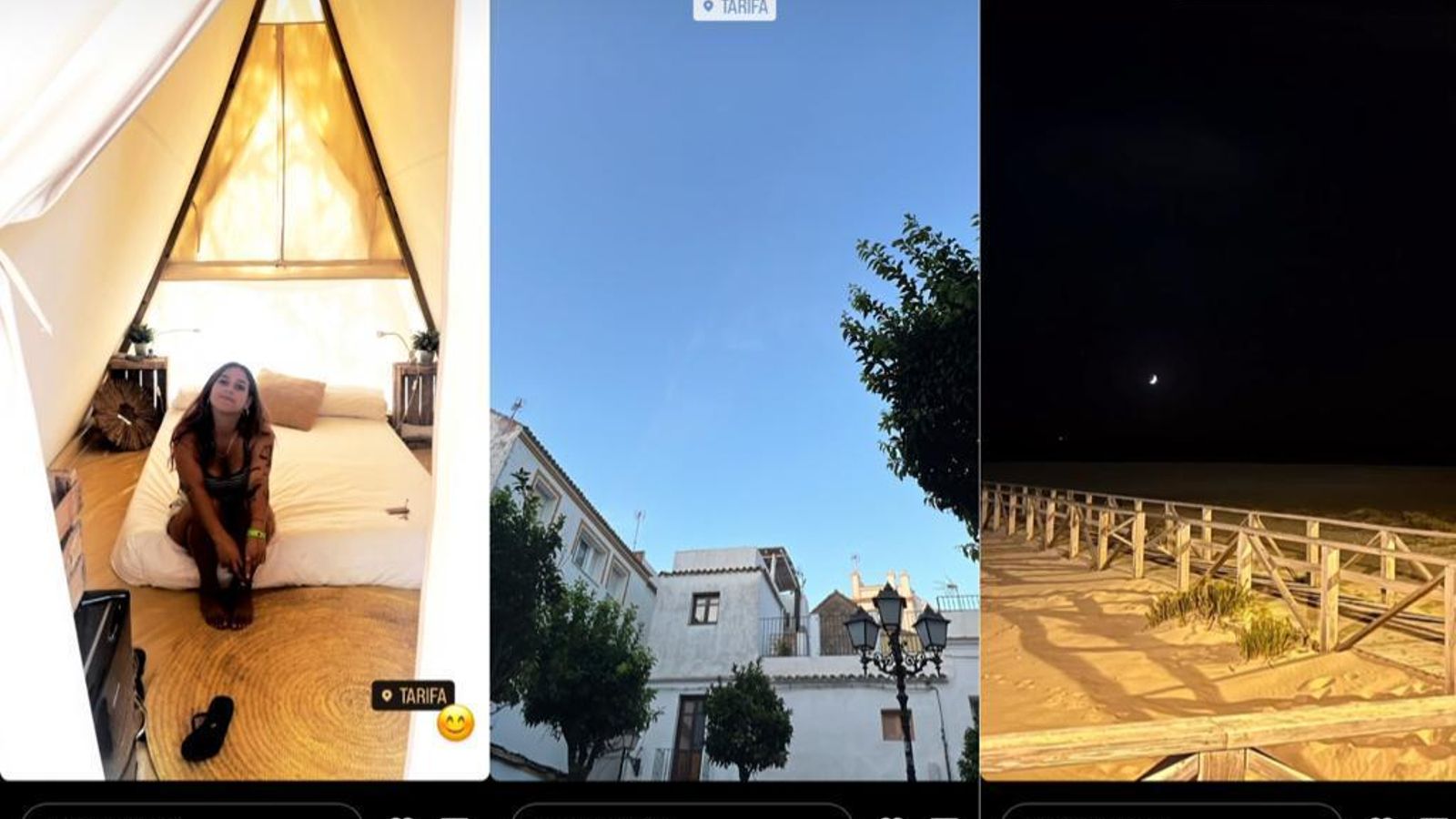 Primeras imágenes de la estancia de Marta Soto en Tarifa.