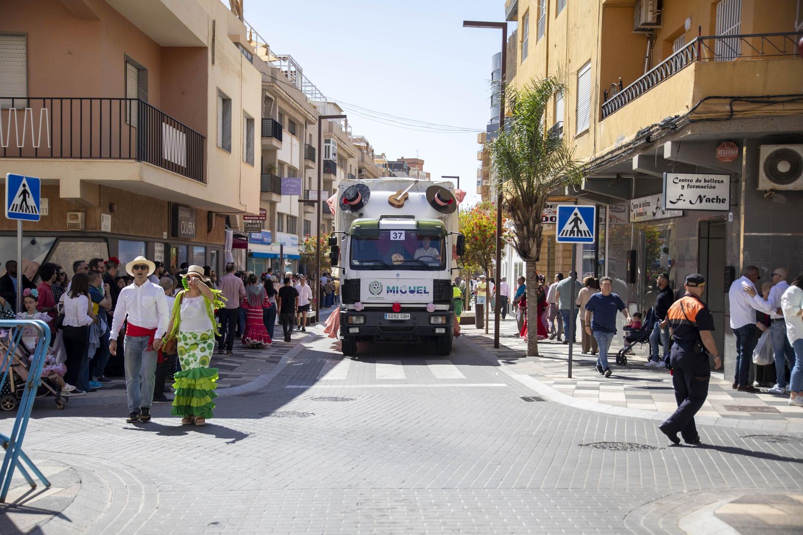 Las imágnes de la misa y procesión en honor a San Marcos en El Ejido
