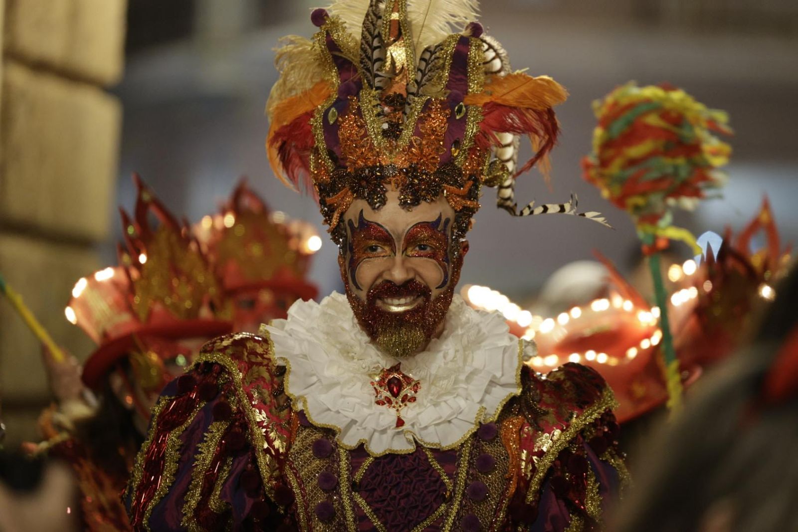 Cortejo, acto y quema del Dios Momo del Carnaval de Cádiz 2026