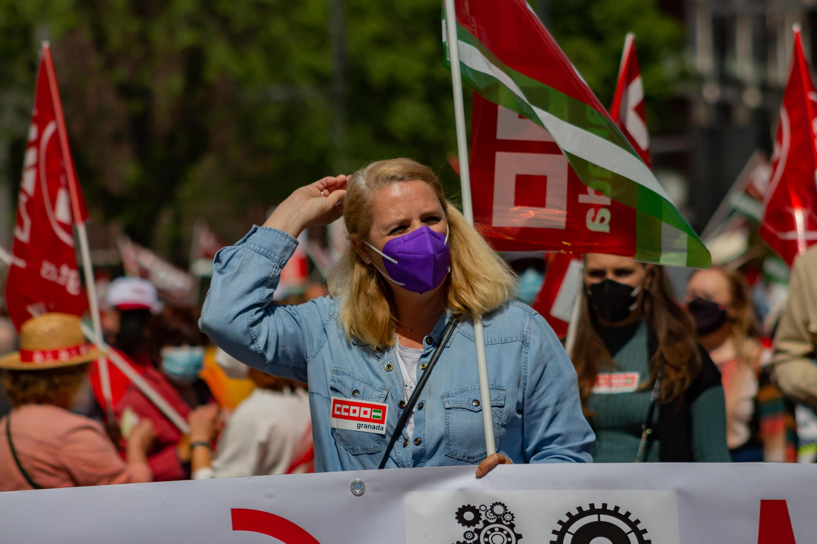Fotos: Manifestación del 1º de Mayo en Granada
