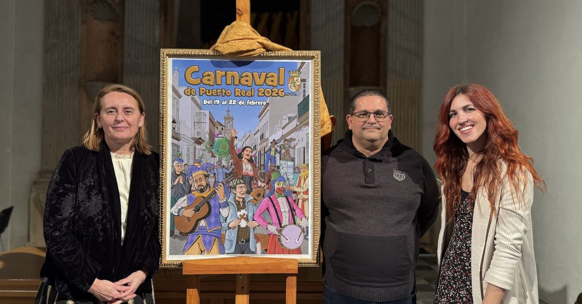 Puerto Real presenta 'Sinergia', el cartel del Carnaval 2026 creado por Juan Luis Rincón