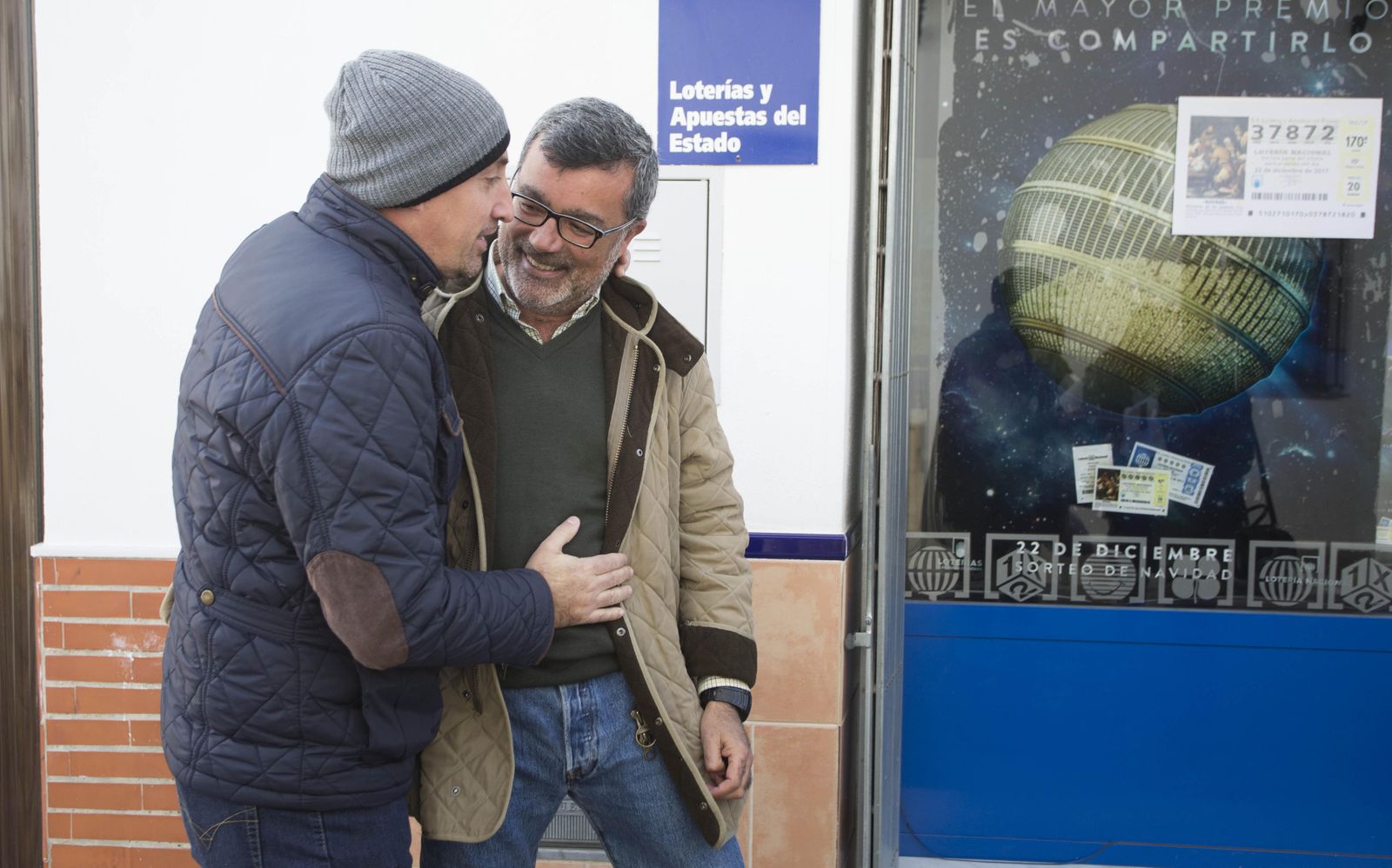 Lebrija celebra su suerte en  la Lotería de Navidad