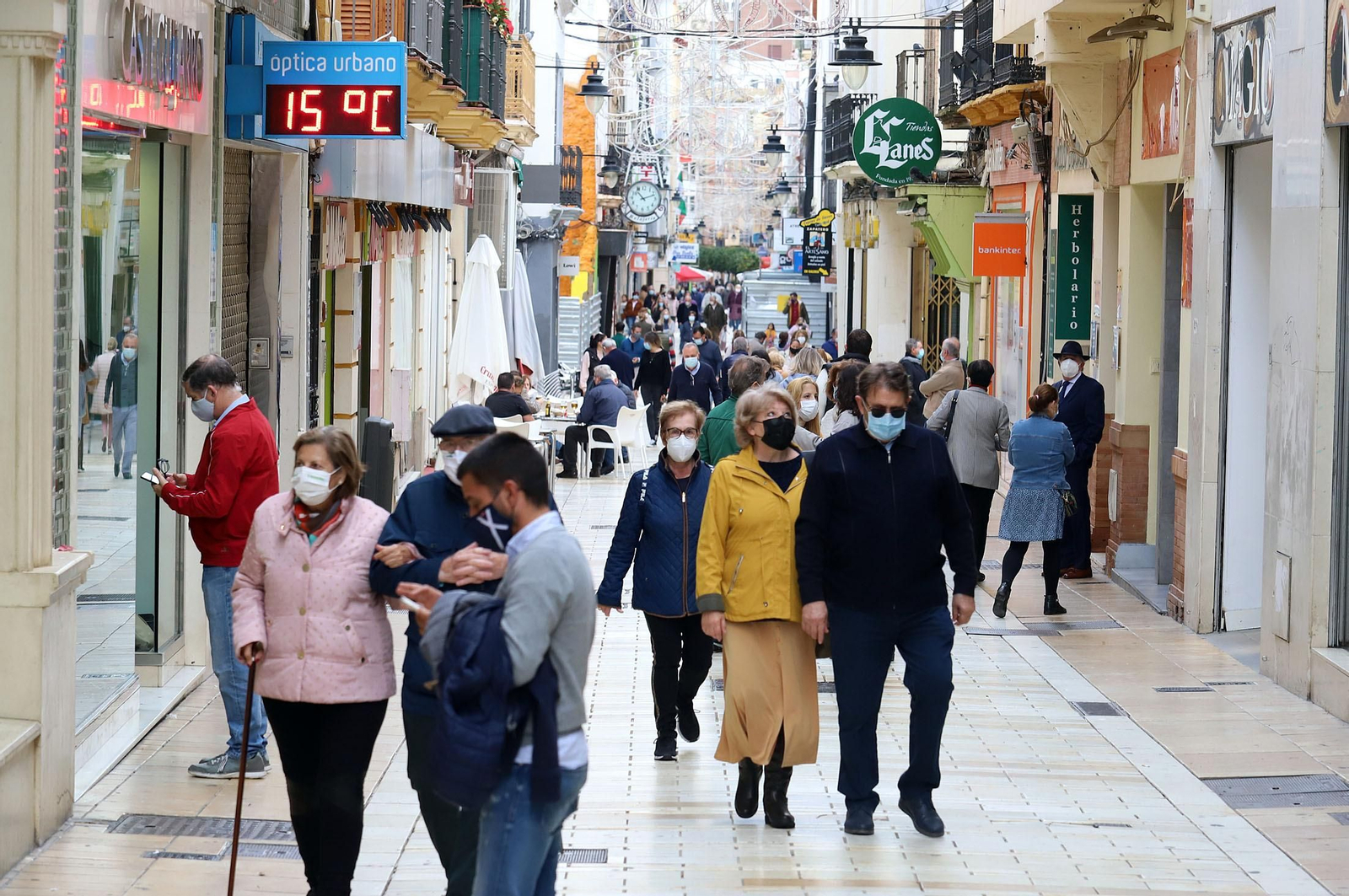 Los comerciantes onubenses aplauden los nuevos horarios y la flexibilización de la movilidad Los comerciantes onubenses aplauden los nuevos horarios y la flexibilización de la movilidad