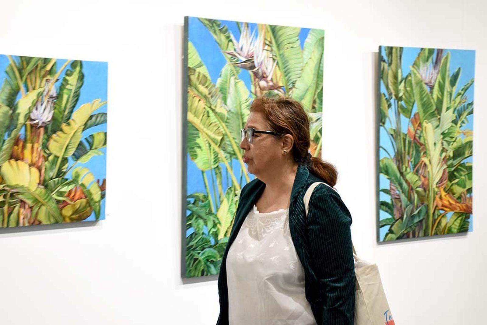 Inauguración exposición 'Naturaleza' del pintor ayamontino Juan Fernández.