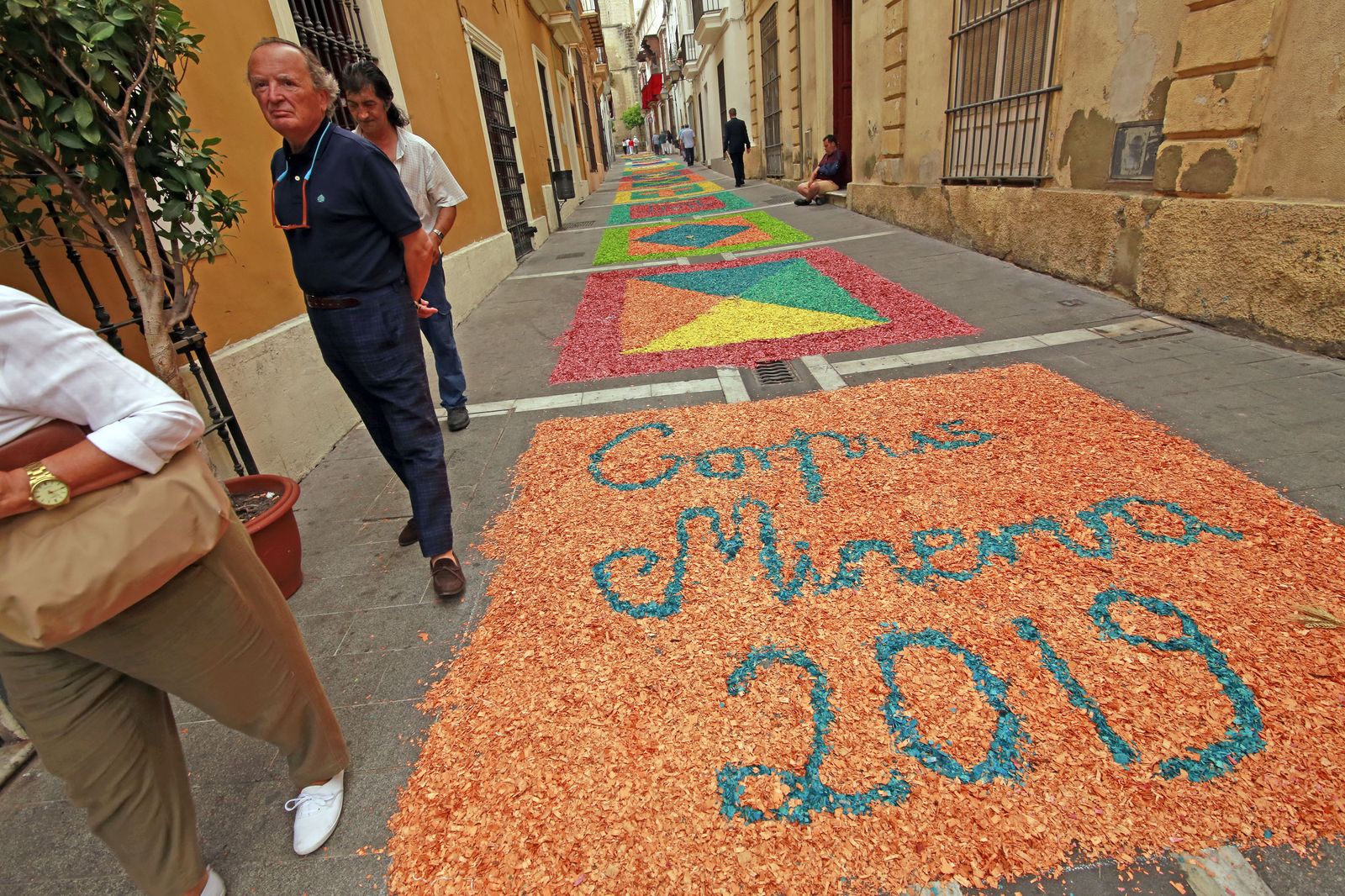Imágenes de la procesión del Corpus de Minerva 2019