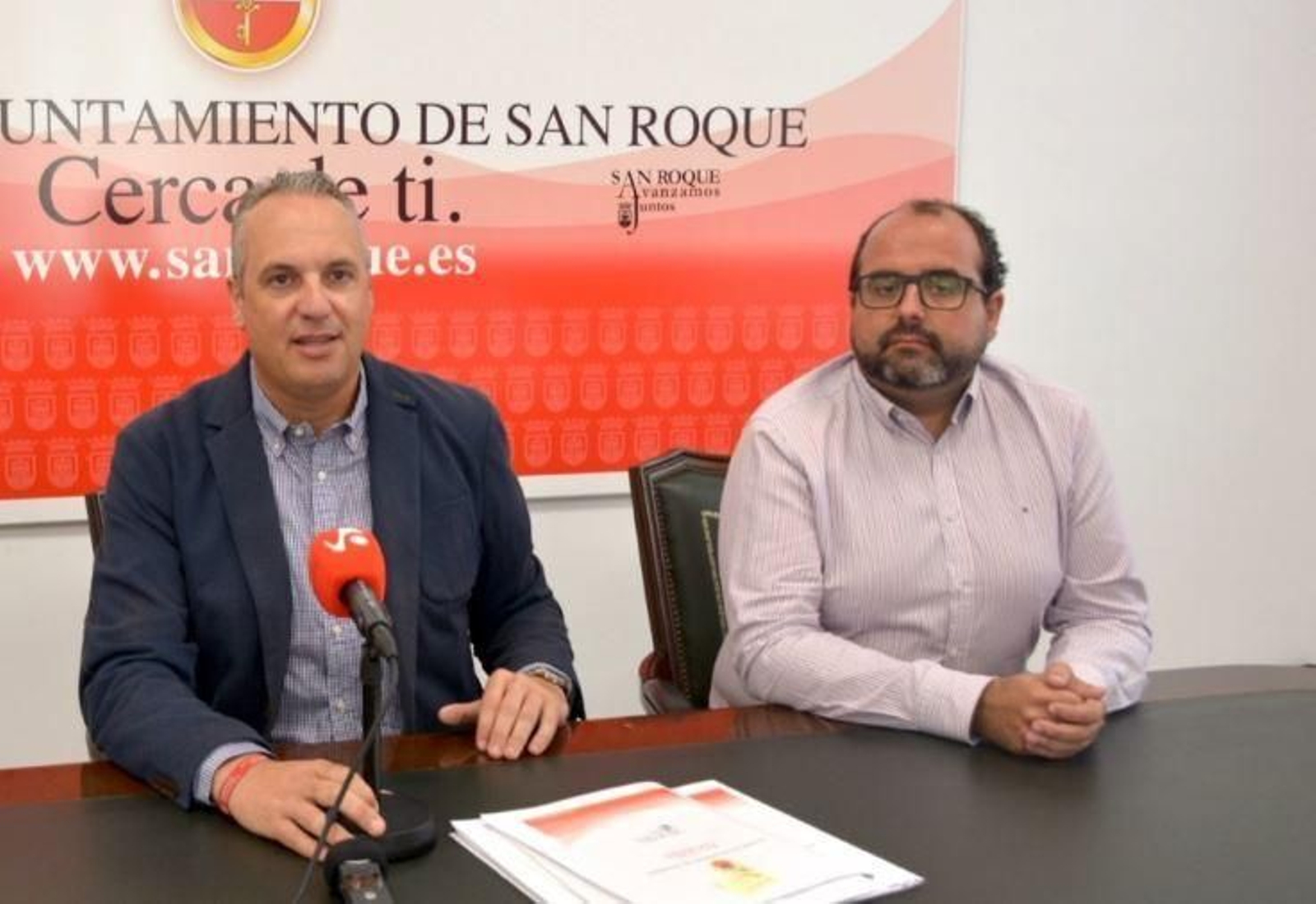 Ruiz Boix y Ledesma, en el Ayuntamiento de San Roque.
