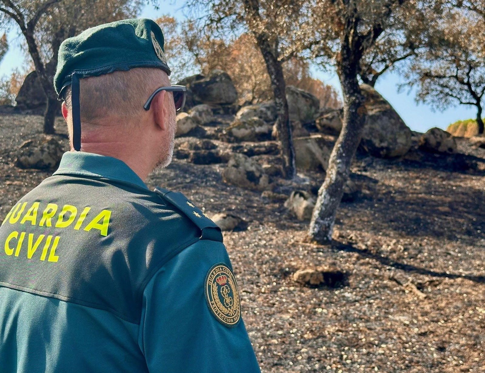 Un agente de la Guardia Civil, que se ha hecho cargo de la investigación del crimen.