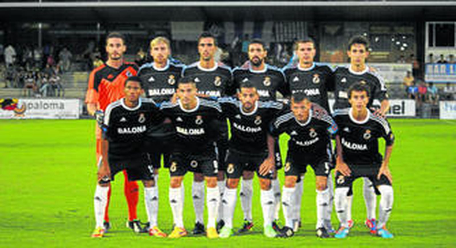 Formación inicial de la Balona el pasado miércoles en El Prado de Talavera.