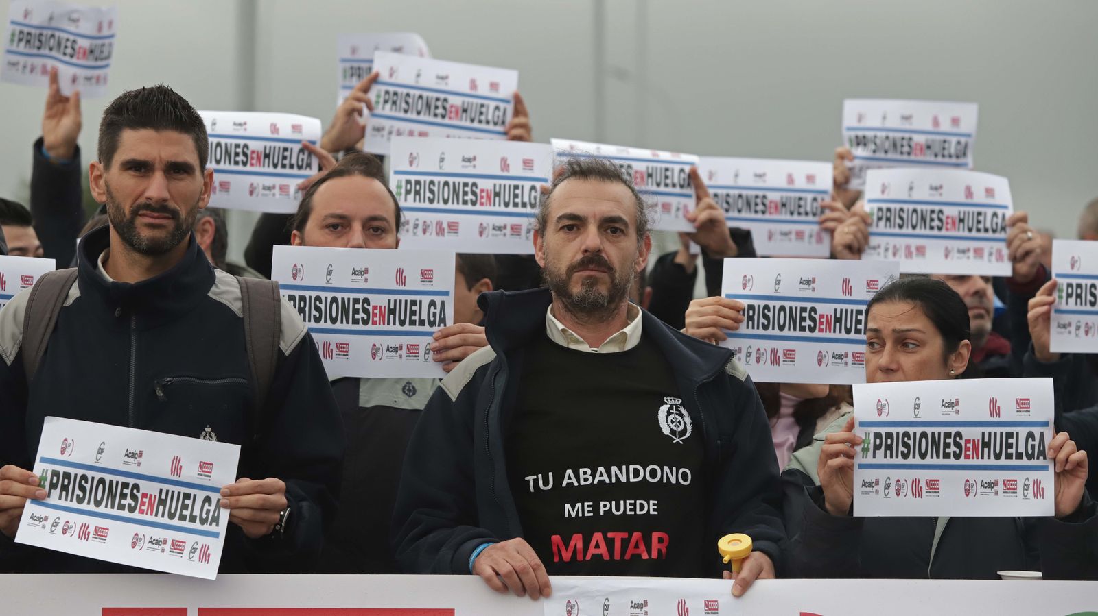 Funcionarios de Botafuegos en huelga