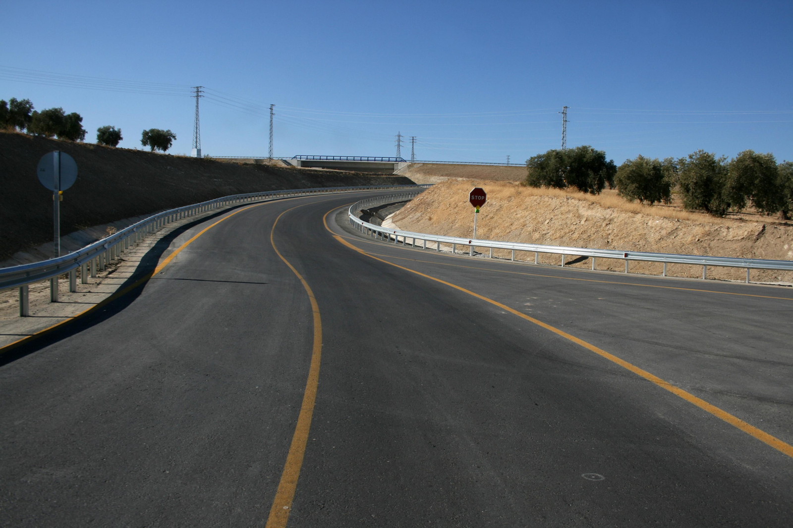 Fotos de la recta final de las obras de la Segunda Circunvalación de Granada