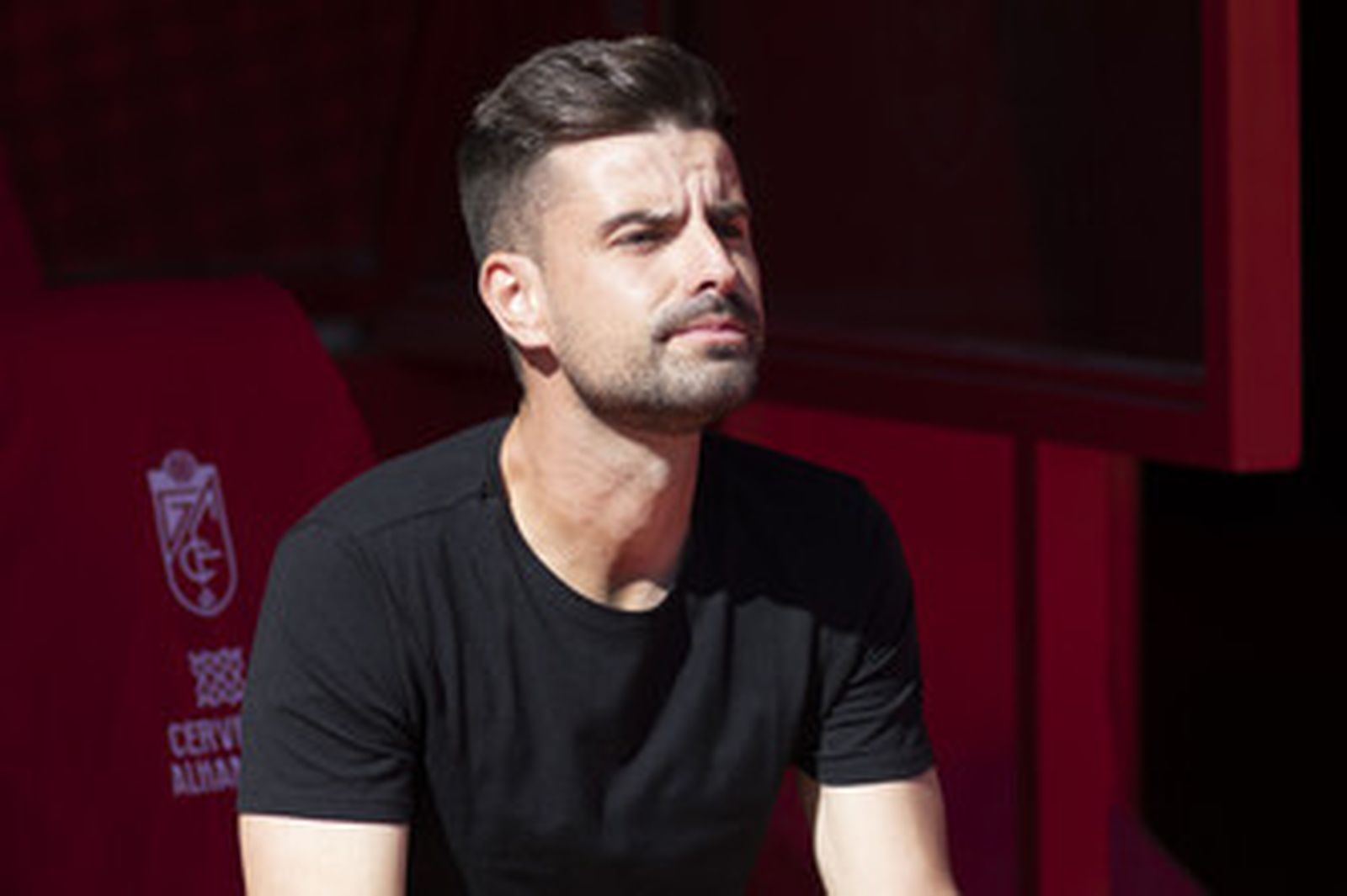 Roger Lamesa durante el encuentro