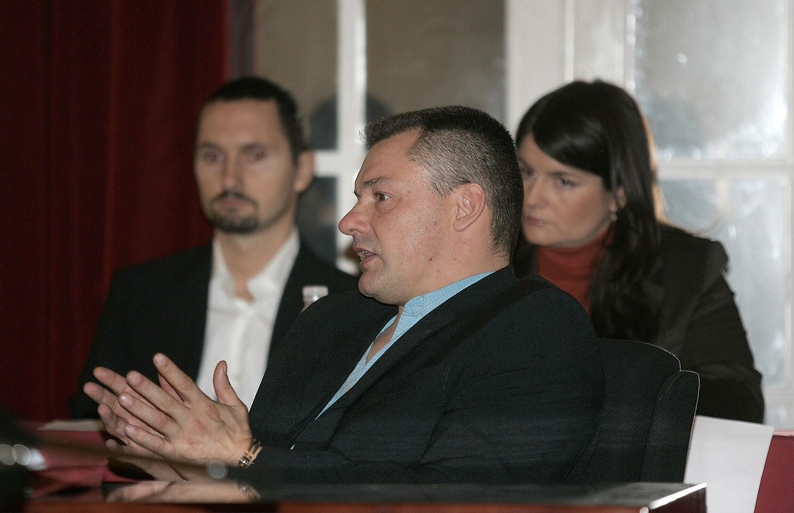 Tony  King  en el juicio por el asesinato de Rocío Wanninkhof.