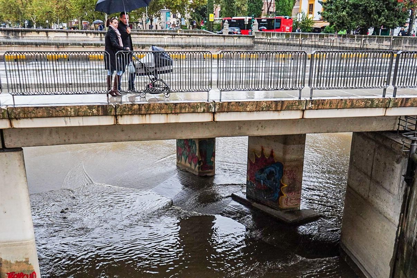 Galería | El agua toma la ciudad de Granada como consecuencia de la Dana