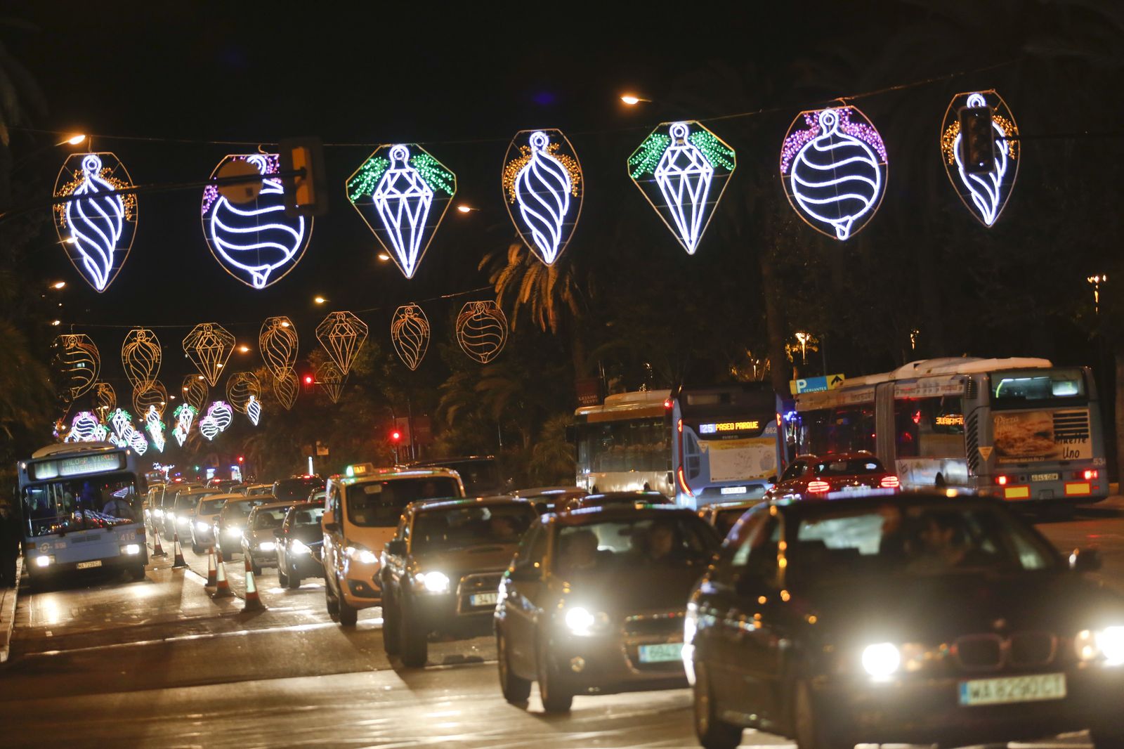 Encendido del alumbrado de Navidad en Málaga
