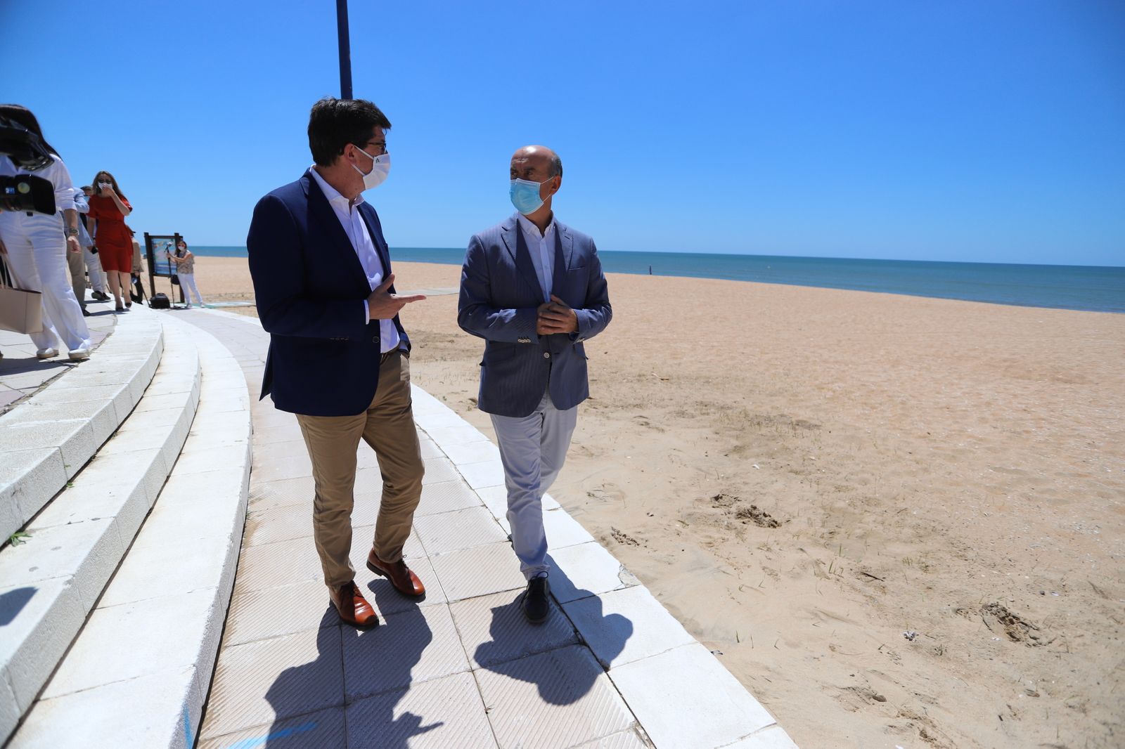 Imágenes de la vista de Juán Marín a las playas de la Antilla