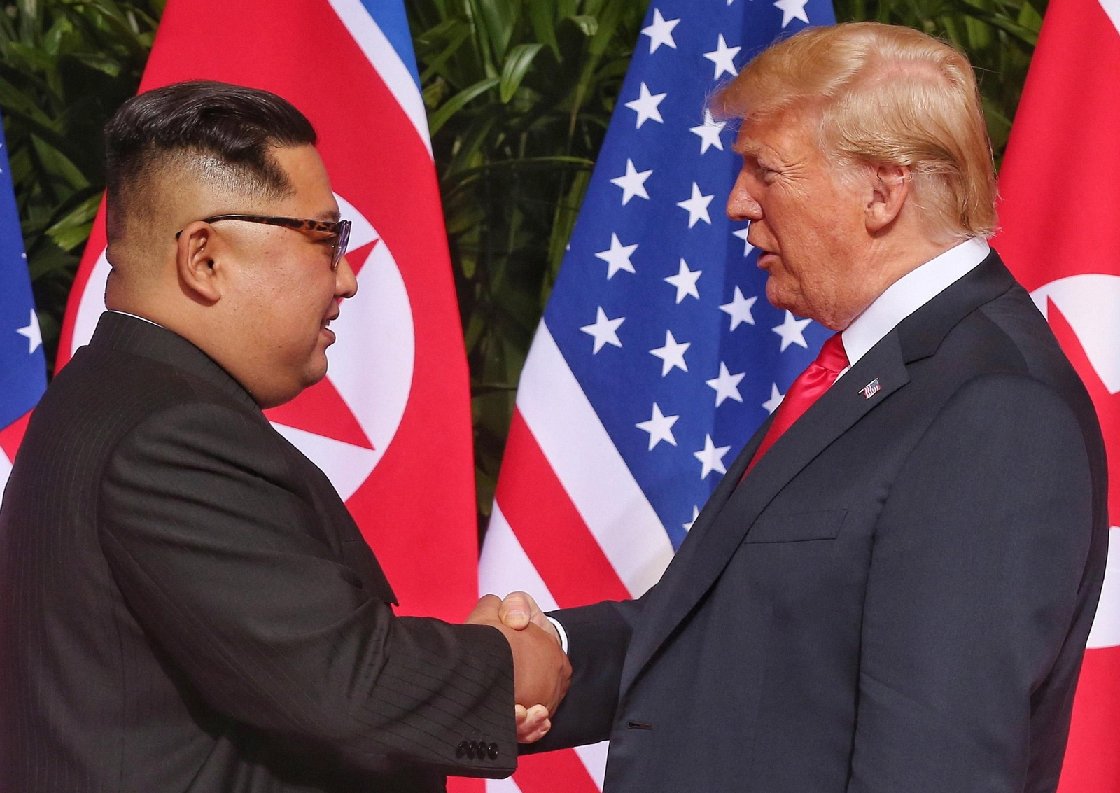 Las imágenes del encuentro entre Kim Jong-un y Trump