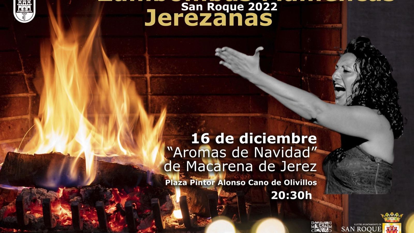 Cartel de la zambomba 'Aromas de Navidad'.