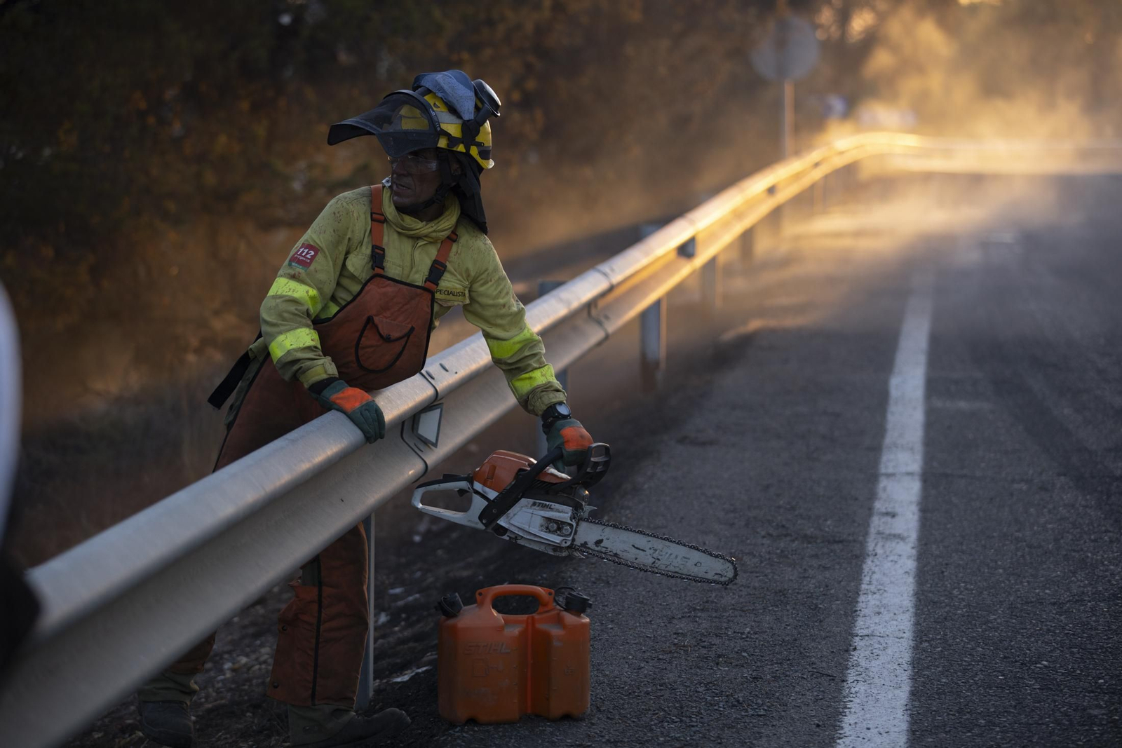 Imágenes del incendio de Bonares