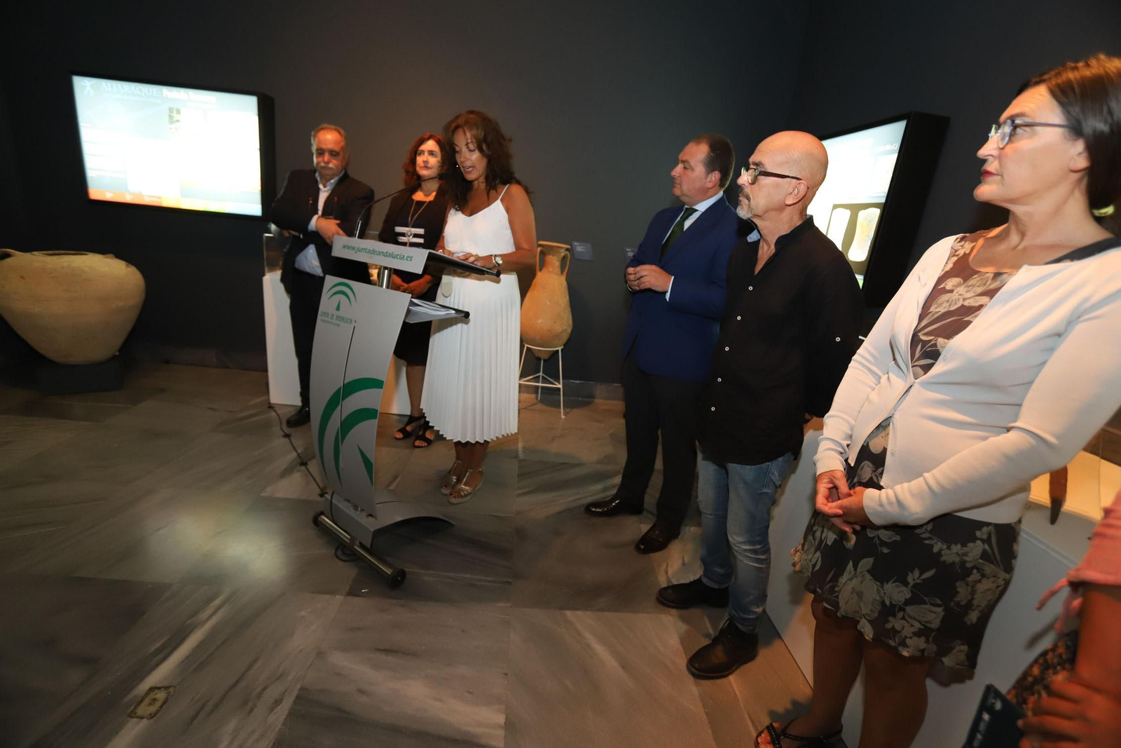 Imágenes de la inauguración de la exposición 'Los pueblos de Huelva en el Museo: Aljaraque'
