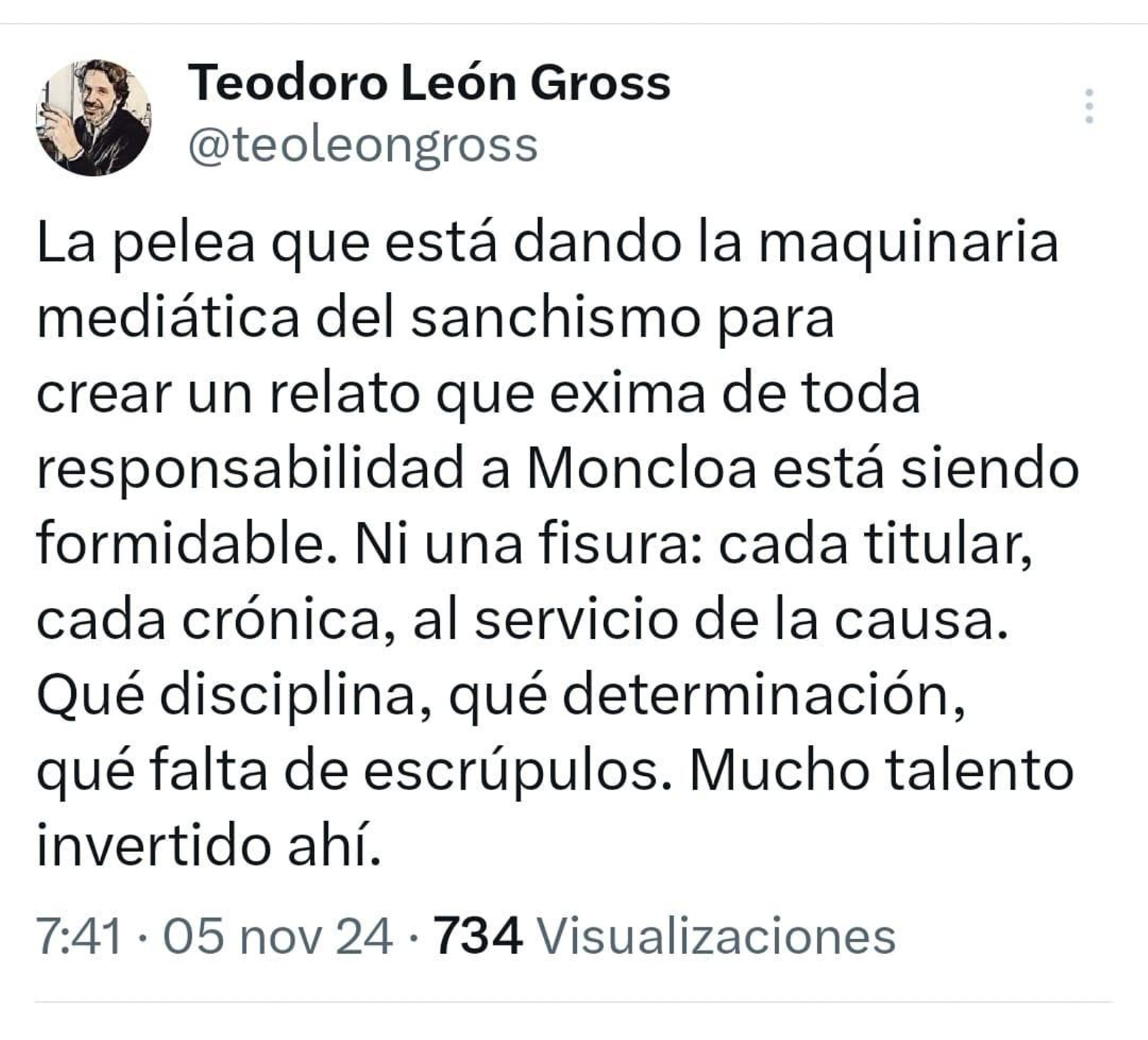 Meadoro: la paja en el ojo ajeno pero no la viga en el propio