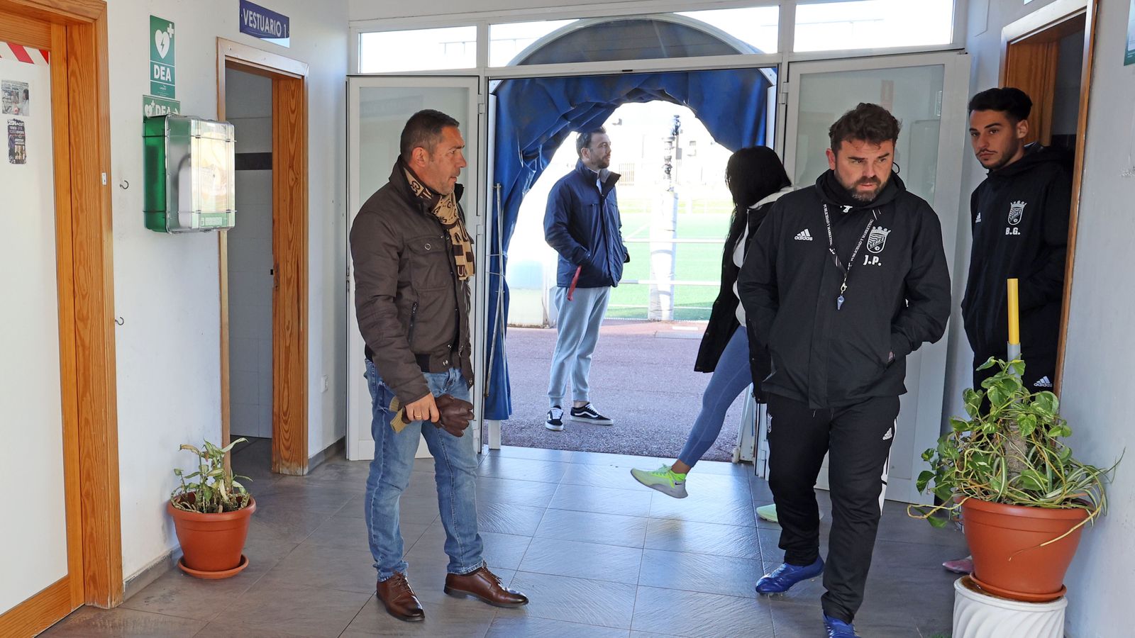 Despedida de Juan Carlos y charla del presidente con los jugadores