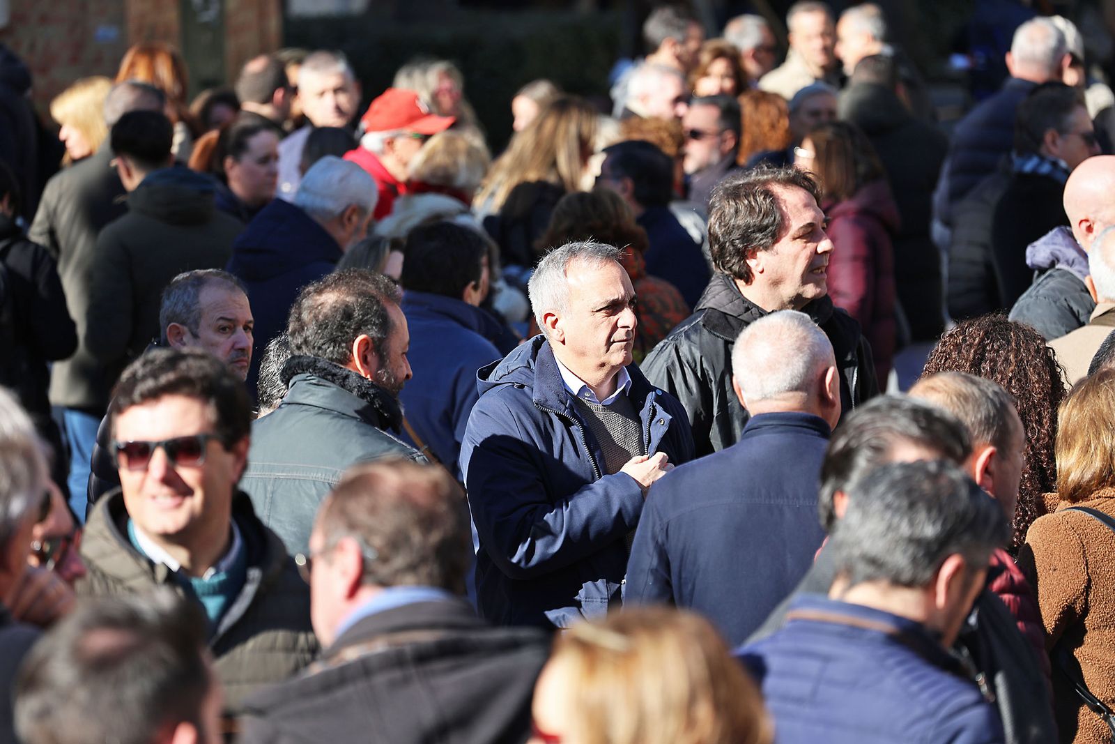 Las fotografías del minuto de silencio por el trágico accidente de tren