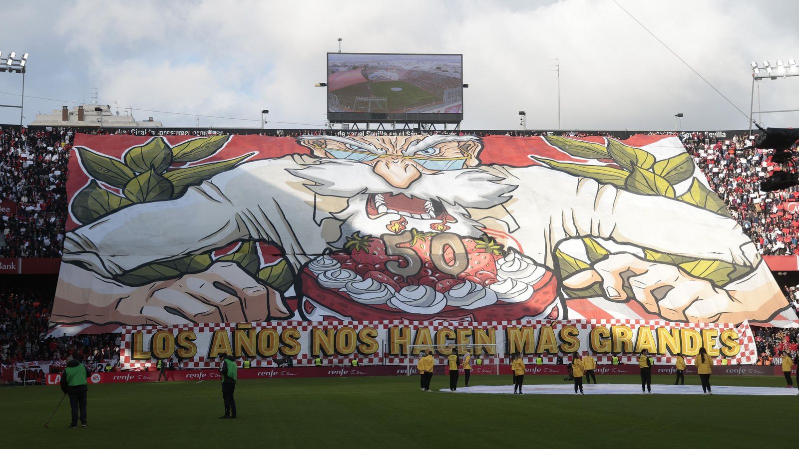 La pancarta que centra gran parte de la denuncia de Antiviolencia.