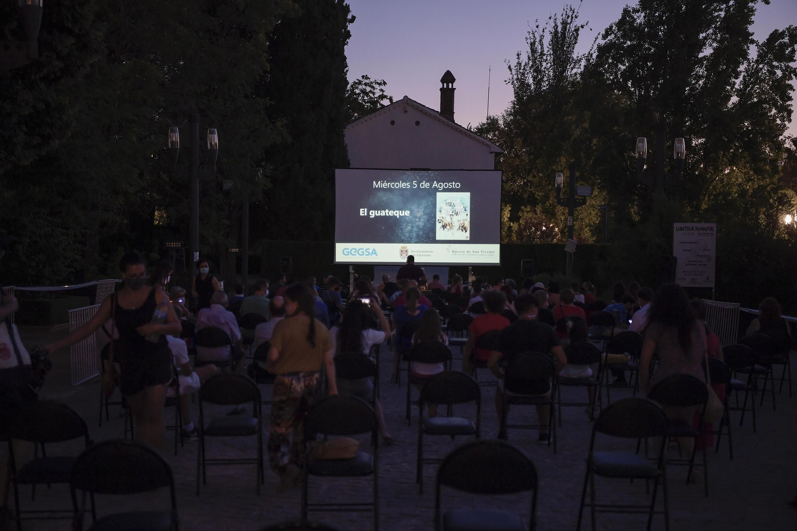 Imagen de los espectadores que asistieron a la proyección