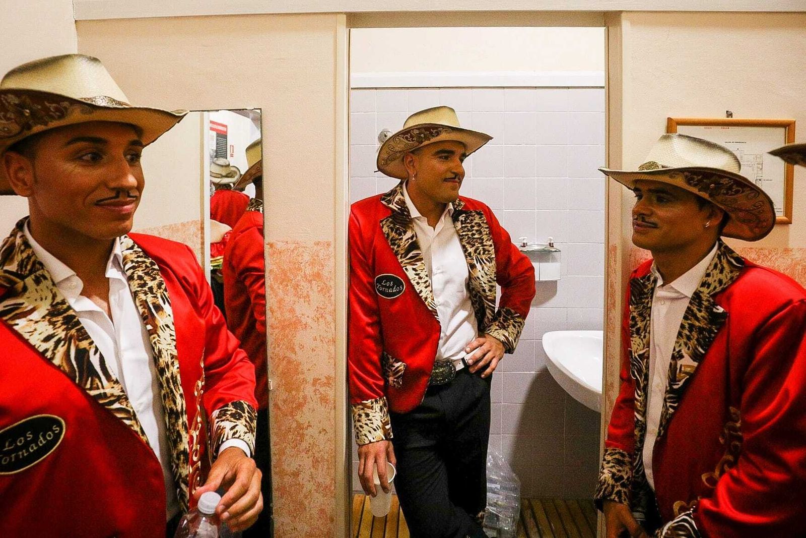 El ambiente en camerinos