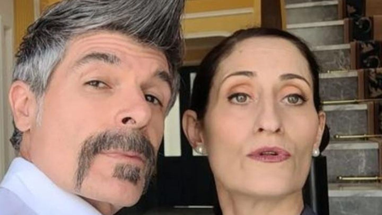 Nacho Guerreros con Laura Gómez-Lacueva