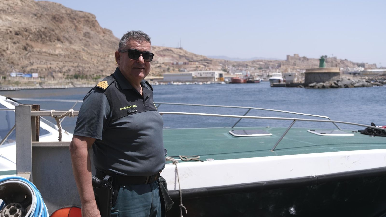 El sargento primero José, patrón de la patrullera 'Río Jiloca'.