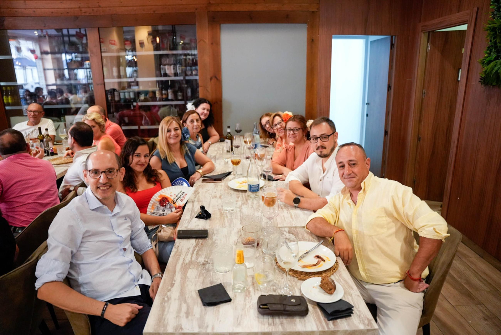 Disfrutando de la feria del mediodía en la jornada del jueves