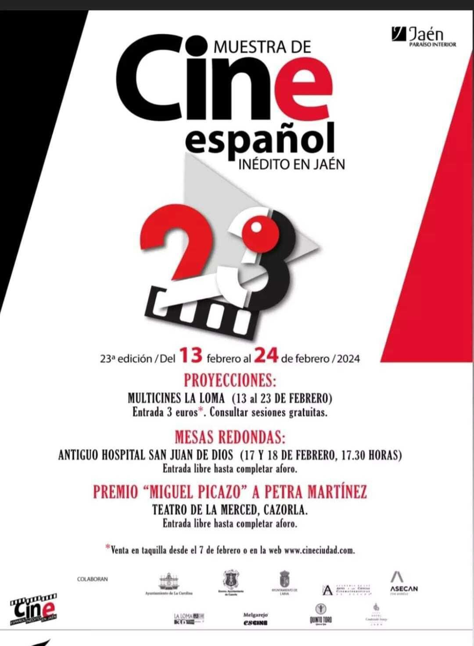 Las proyecciones en Multicines La Loma son de películas no vistas en Jaén.