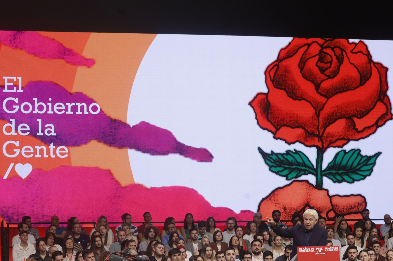 las imágenes del acto del PSOE en Sevilla