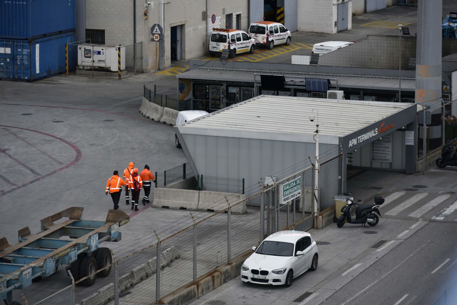 Trabajadores de la estiba del Puerto de Algeciras.