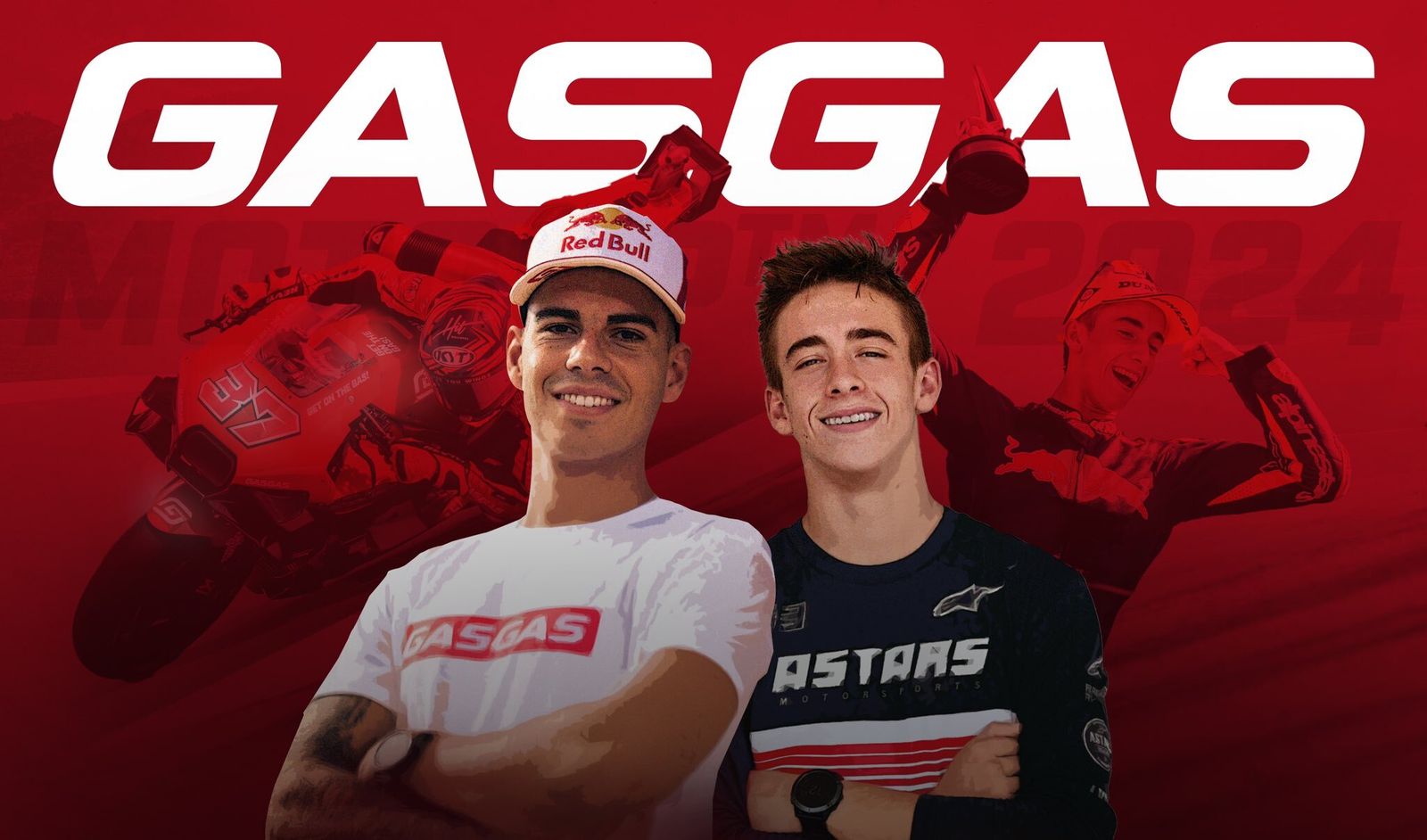 Augusto Fernández y Pedro Acosta correrán en MotoGP en 2024 con GASGAS.