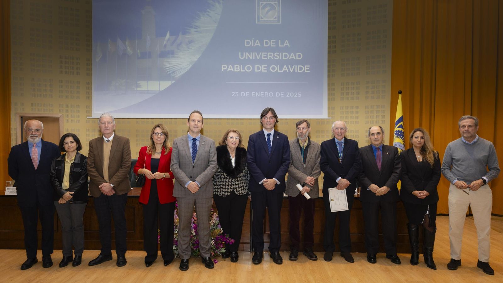 Homenajeados en el Día de la Universidad Pablo de Olavide