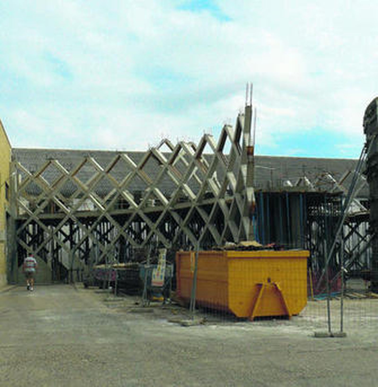 Las obras ya empiezan a dar forma al edificio singular que acogerá el Museo del Vino.