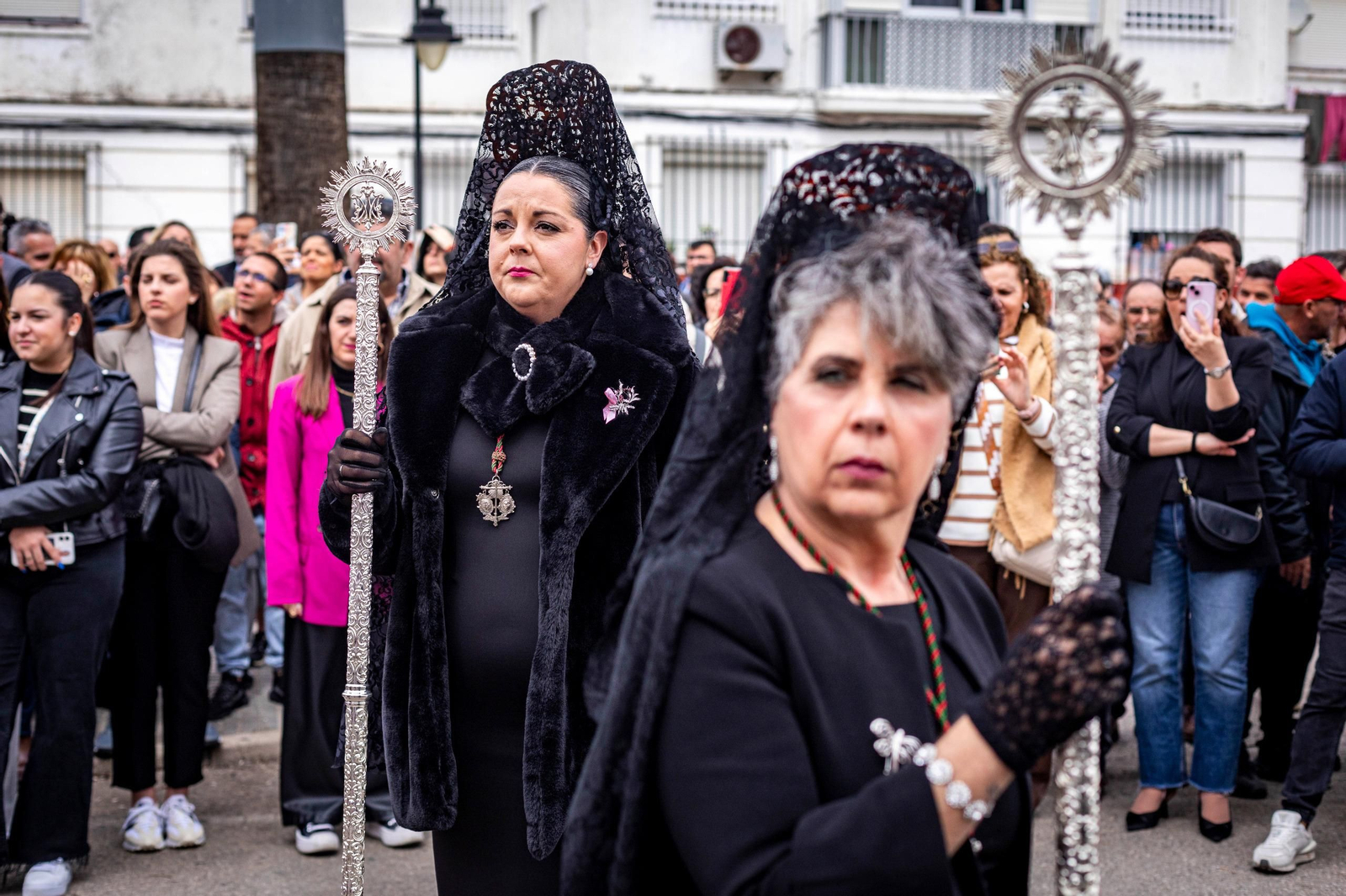 Las imágenes de la hermandad de Tres Caídas en la Semana Santa de San Fernando 2024