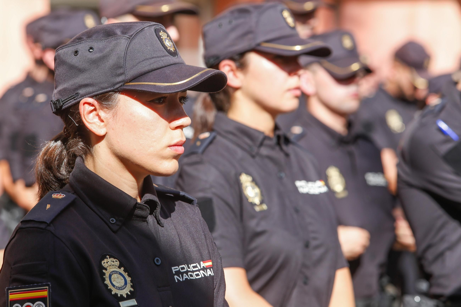 Acto de presenación de los nuevos alumnos de la Escuela Nacional de Policía en Algeciras
