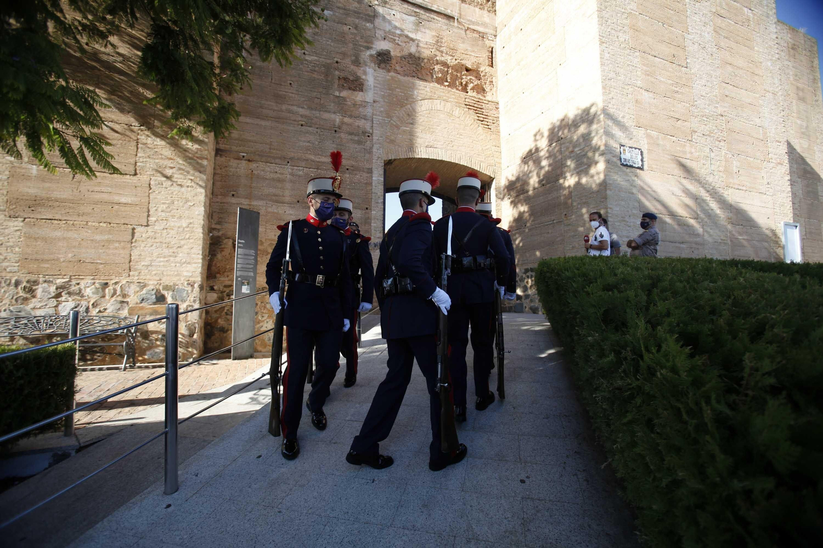 La Guardia Real se despliega por lugares emblemáticos de la provincia de Huelva.