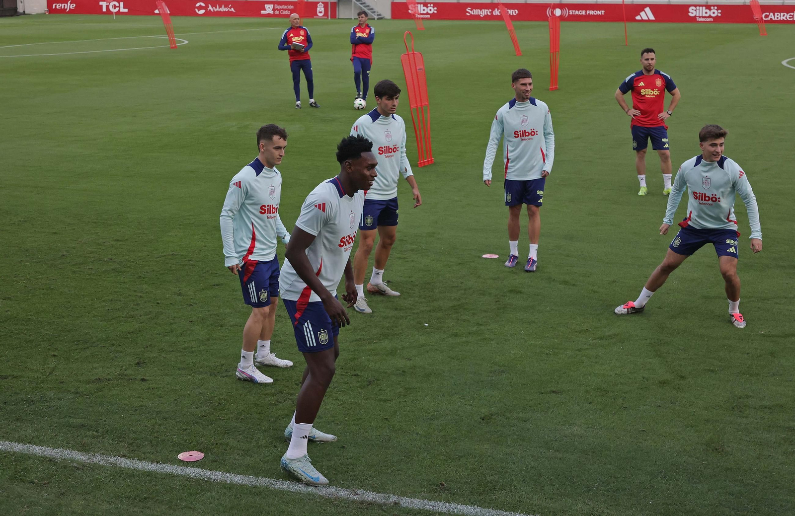 Fotos del entrenamiento de la selección española sub-21 en La Línea