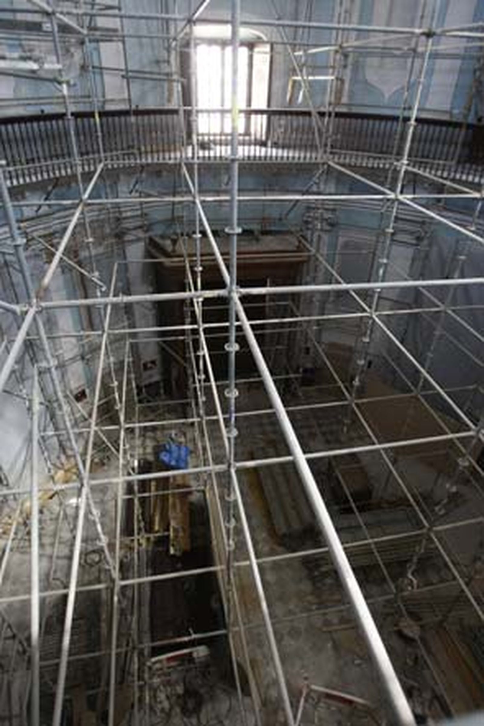 La rehabilitación del templo han descubierto el deficiente estado de conservación en el que se encontraba su estructura

Foto: Jose Braza