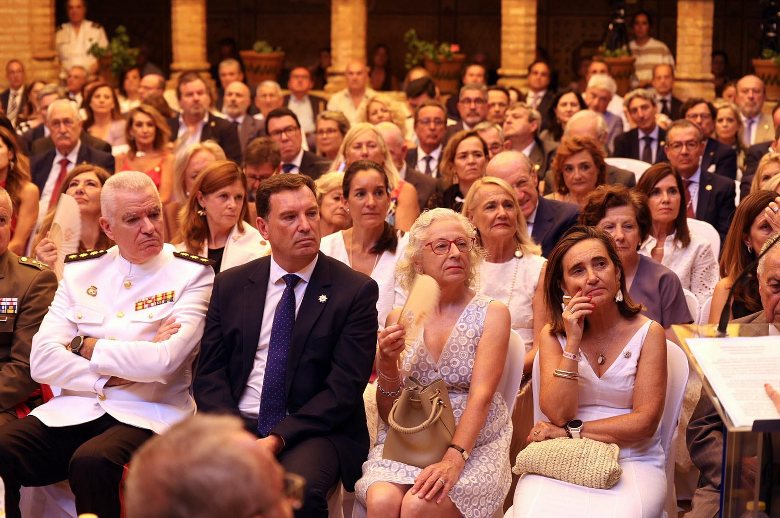 Imágenes del acto institucional de la Real Sociedad Colombina Onubense en el Monasterio de La Rábida