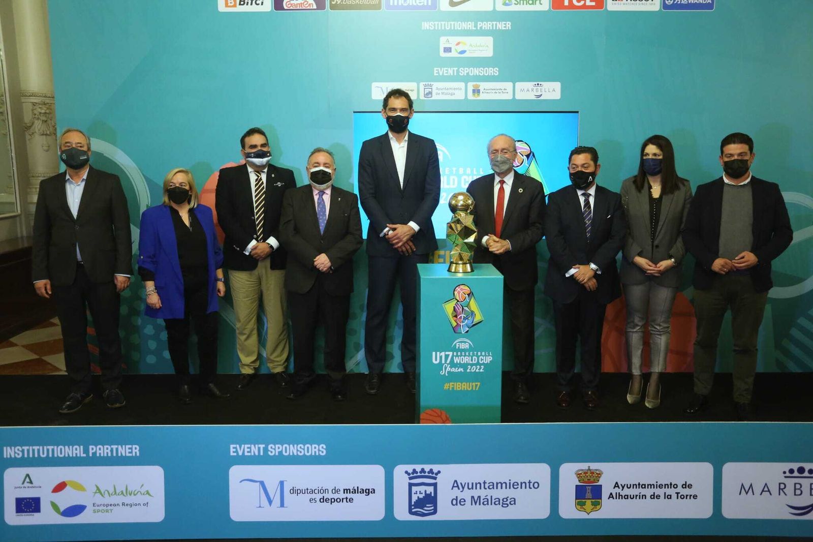 El nuevo logo del Mundial sub 17 de Málaga, en fotos