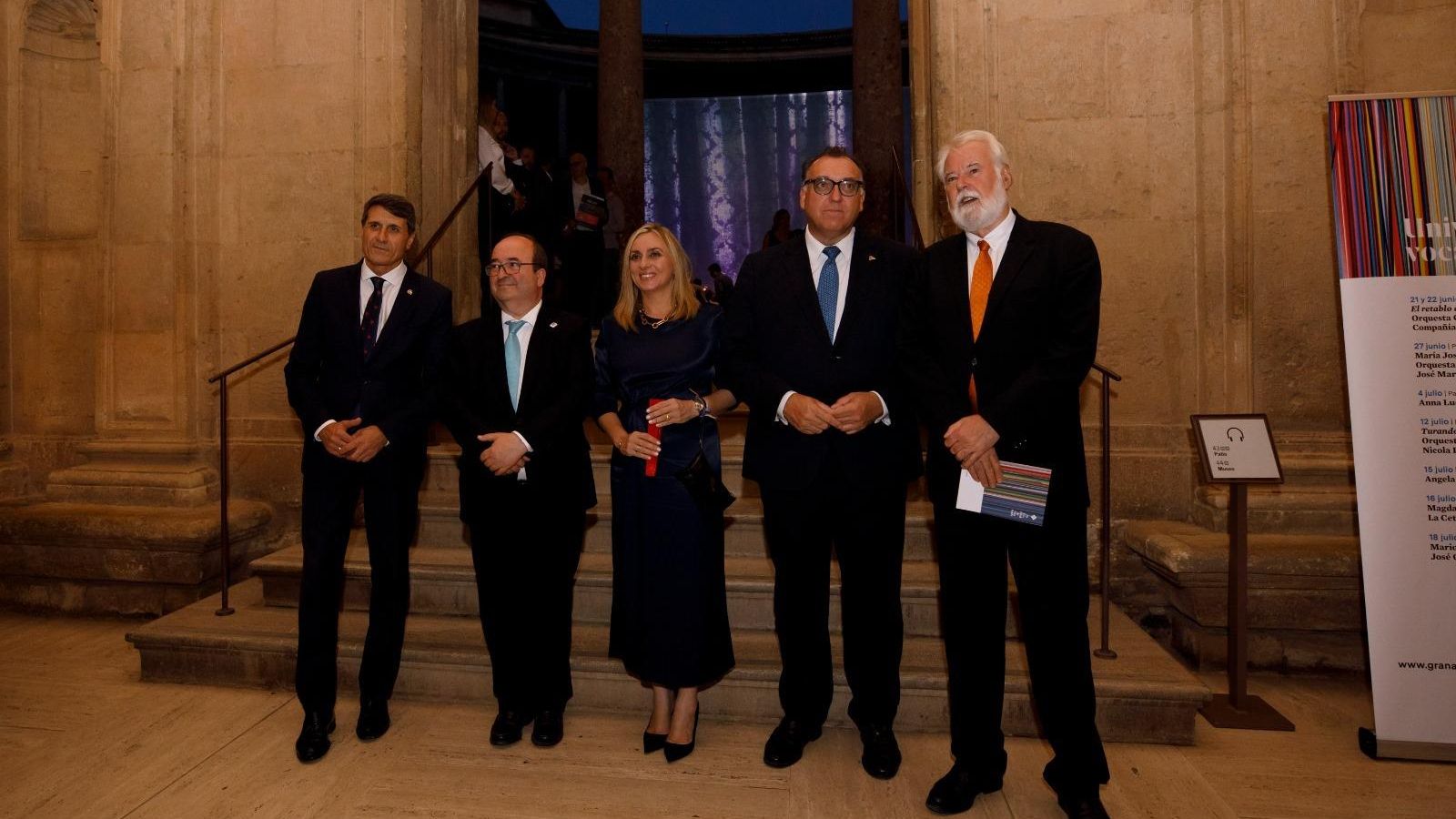 En la inaguración de los Festivales.