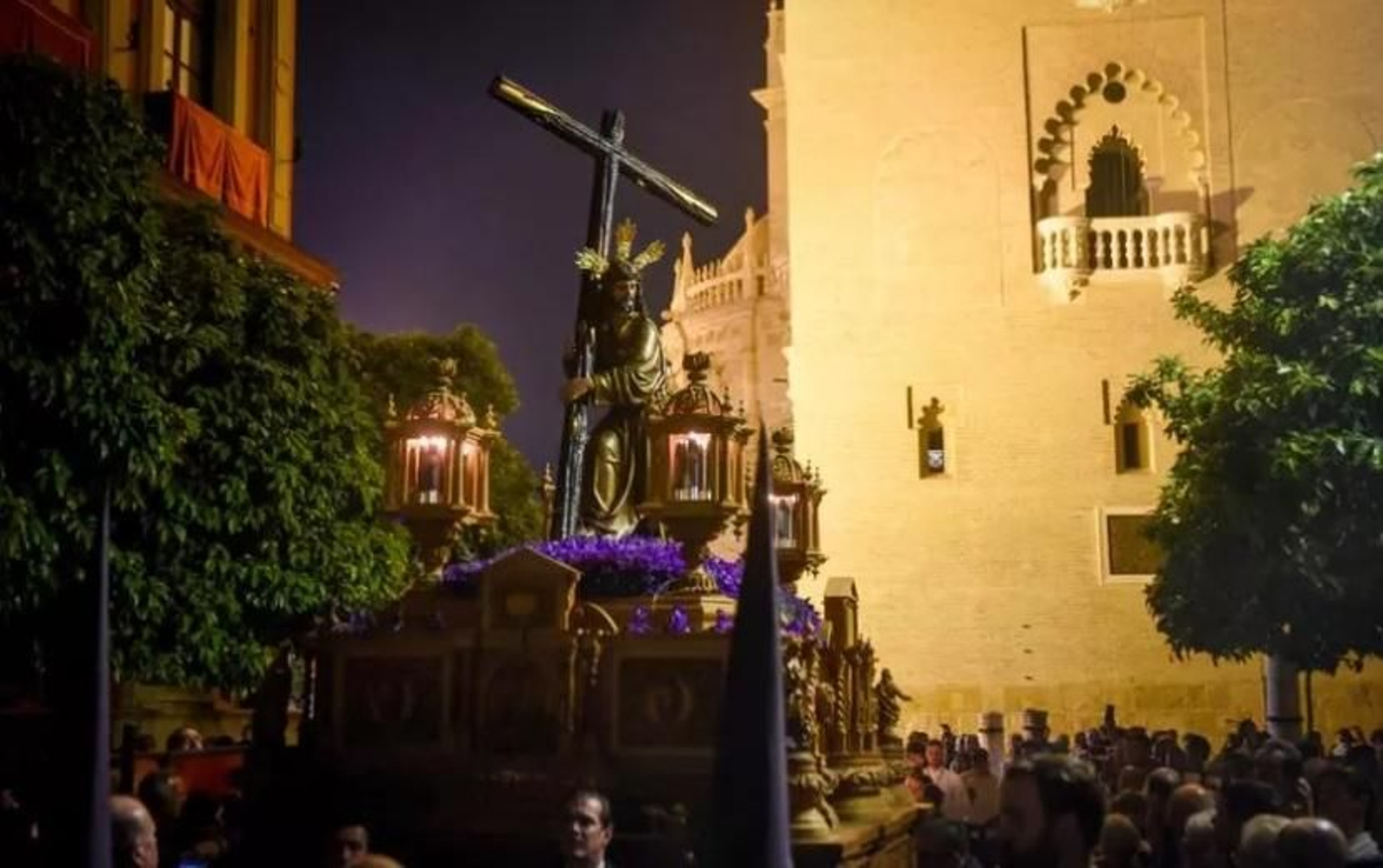 El Cristo de la Corona el pasado Viernes de Dolores