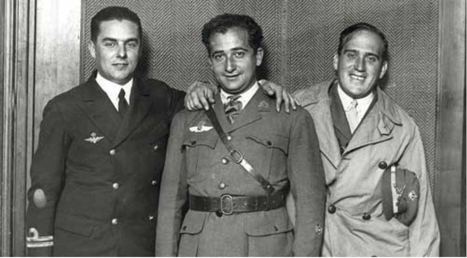 Juan Manuel Durán, Ramón Franco y Julio Ruiz de Alda.