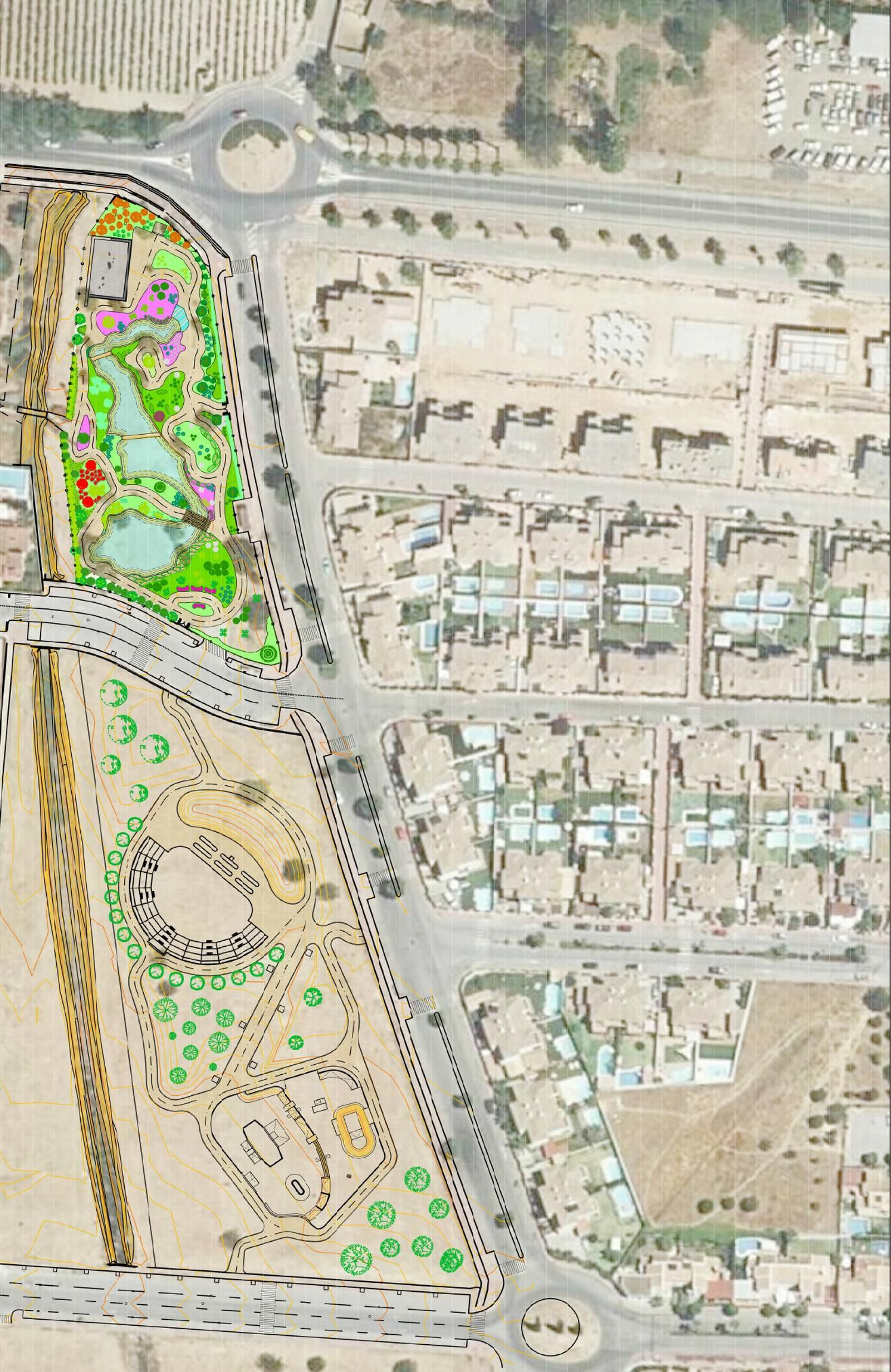 Zona de actuación del nuevo proyecto de ocio de Espartinas.