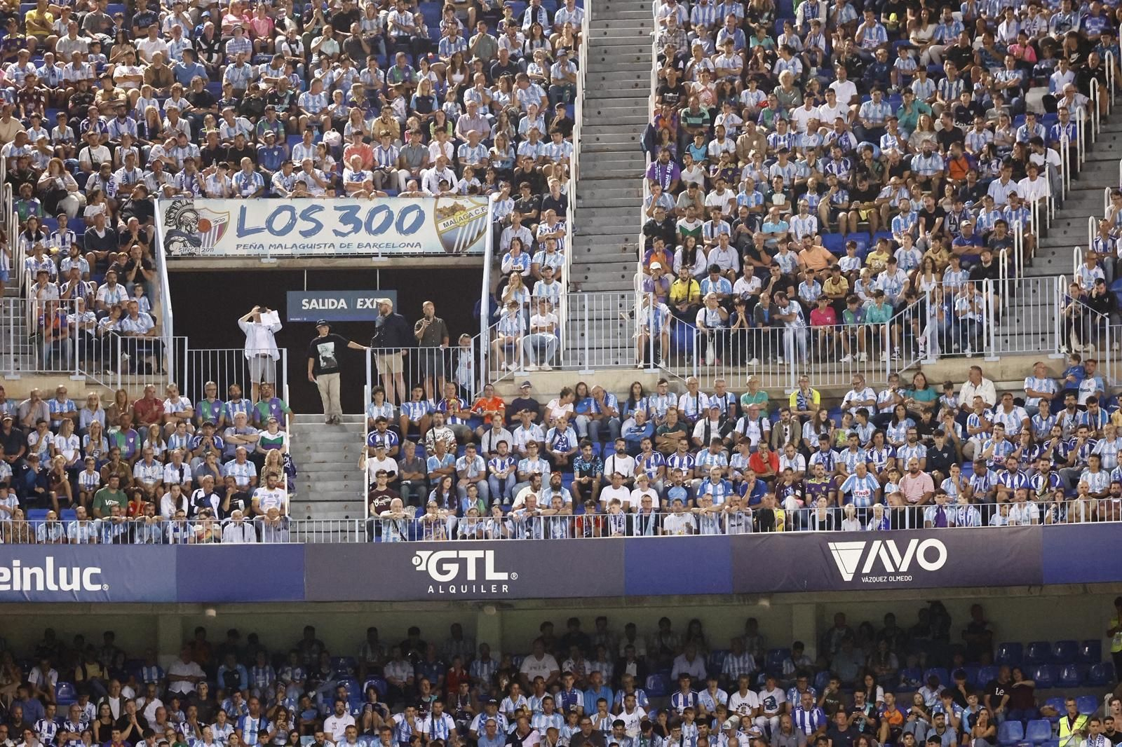 Búscate en las gradas de La Rosaleda en el Málaga CF-Deportivo